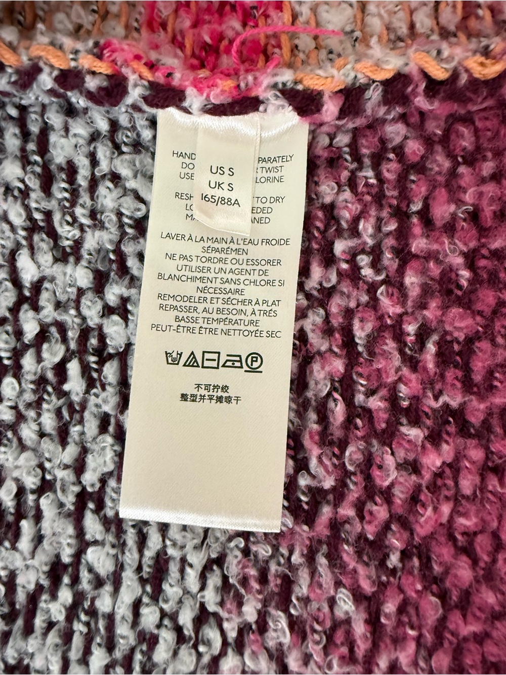 Free People Daydreamer Cardigan - Pink Multi - Size Small - Picture 5 of 8
